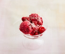 Himbeer-Kokos-Eis