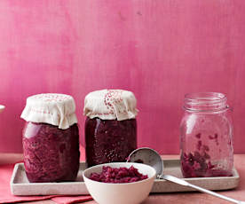 Apfelrotkohl aus dem Glas