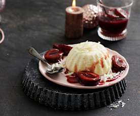 Weiße Schoko-Grießflammeri