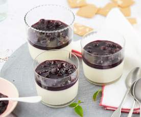 Pannacotta aux myrtilles