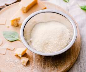 Parmesan, zerkleinert