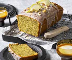 Pistazienkuchen mit Limettenguss