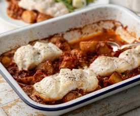 Haddock and Potato Traybake with Steamed Vegetables