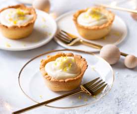 Tartaletas de mantequilla con crema de queso