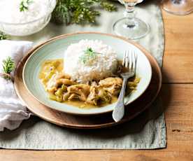 Pollo guisado con arroz