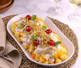 Ensalada de manzana navideña