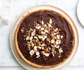 Tarte chocolat-noisettes