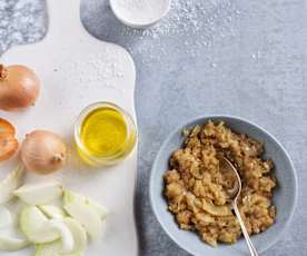 Zwiebeln leicht anbraten