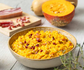 Kürbisgemüse mit Speck