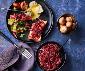 Karamellisierte Portwein-Zwiebeln