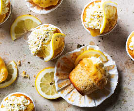 Muffins de limón con semillas de amapola
