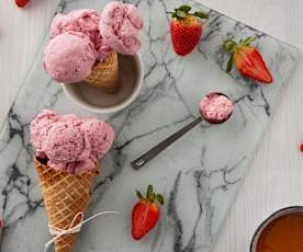 Gelato fragole e miele