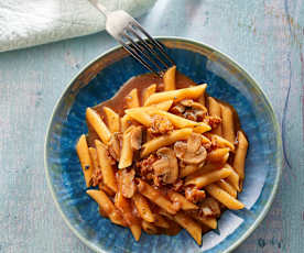 Pasta in Tomato Sauce with Chorizo