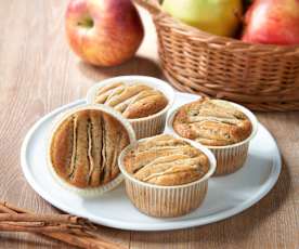 Muffin integrali alle mele (senza glutine)