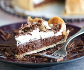 Tarte de mousse de chocolate