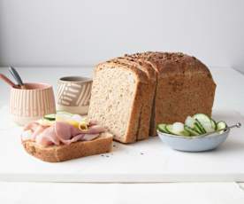Seeded bread loaf