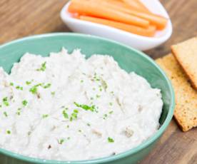 Patê de atum, damasco e gorgonzola