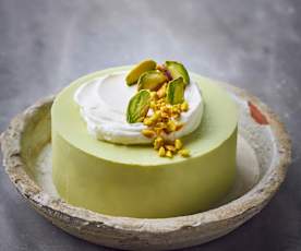 Semifreddo allo yogurt greco e pistacchi