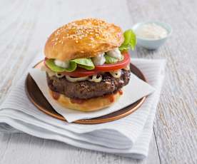 Classic beef burgers