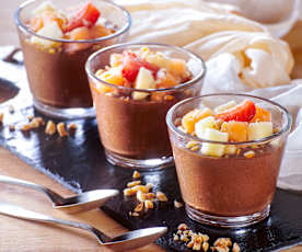 Budino mela e carruba (senza zucchero)