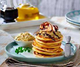 Blinis al pepe con crema di carciofi