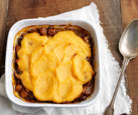 Empadão de cogumelos e castanhas