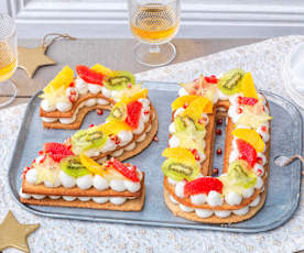 Number cake du Nouvel An