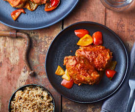 Pollo con sugo alla paprika a Cottura Lenta