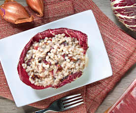 Orzotto al radicchio rosso