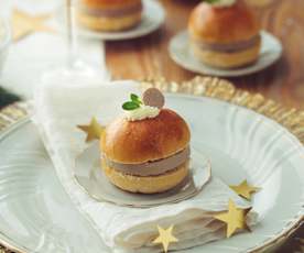 Mini brioche al paté di petto d’anatra