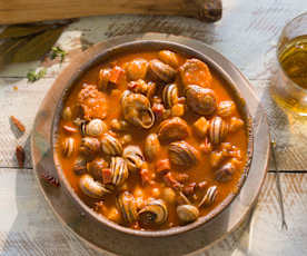 Caracoles a la madrileña en cocción lenta