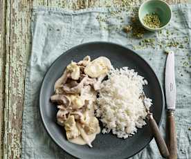 Escalopes com alcachofra e molho de limão
