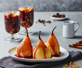 Spiced Pears with Sangria