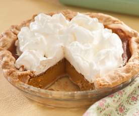 Pastel rústico de calabaza