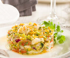 Ceviche de dorada a los cítricos