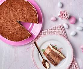 Torta ai tre cioccolati