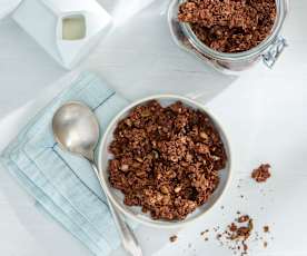 Granola de chocolate