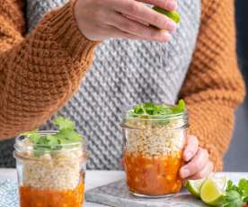 Curry z ciecierzycy i kasza bulgur