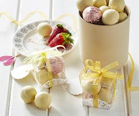 Tartufini cocco e fragole