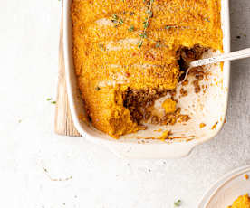 Shepherd's pie vegetariana alle patate dolci