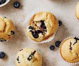 Muffins de arándanos sin lactosa