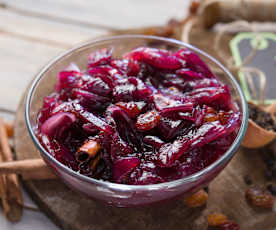 Mermelada de cebolla roja al vino tinto