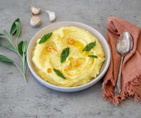 Garlic and sage mash