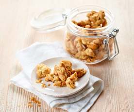 Käse-Zwiebel-Erdnüsse