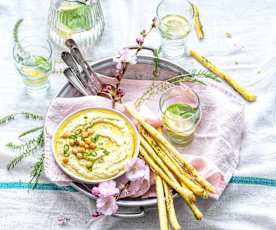 Houmous au yaourt à la grecque et herbes