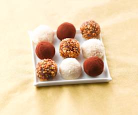 Assortiment de truffes au chocolat