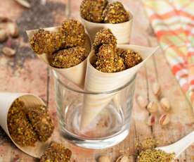 Bocconcini di pollo fritto ai pistacchi e semi di chia