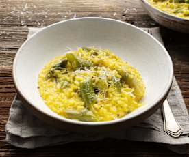 Risotto aux asperges et au safran