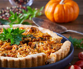 Pay vegano de calabaza y verduras