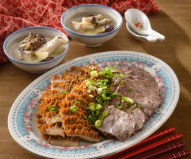香滷牛肉拼盤&鮮菇紅棗雞湯盅